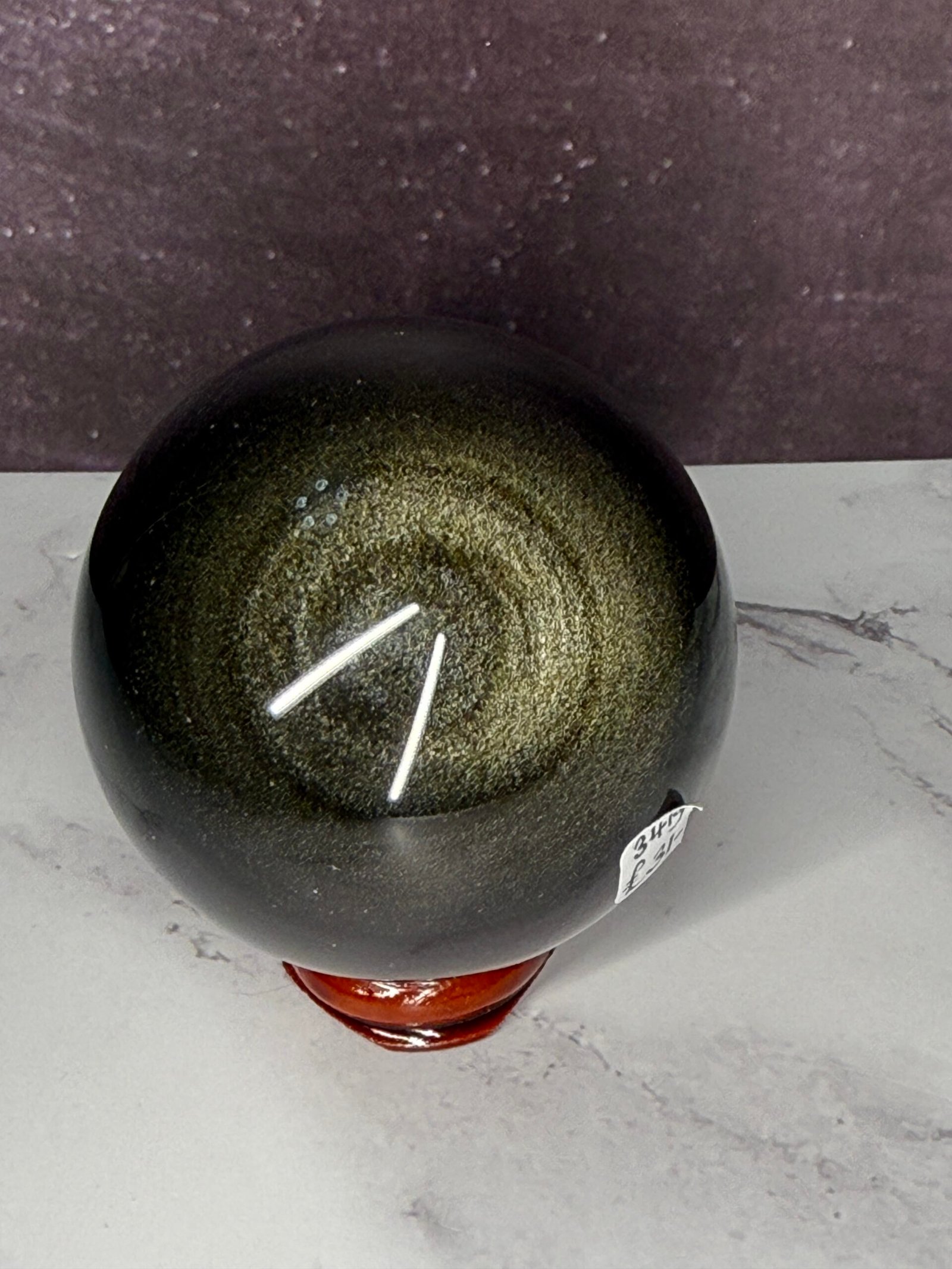Golden Obsidian Sphere - Image 2