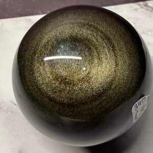 Golden Obsidian Sphere