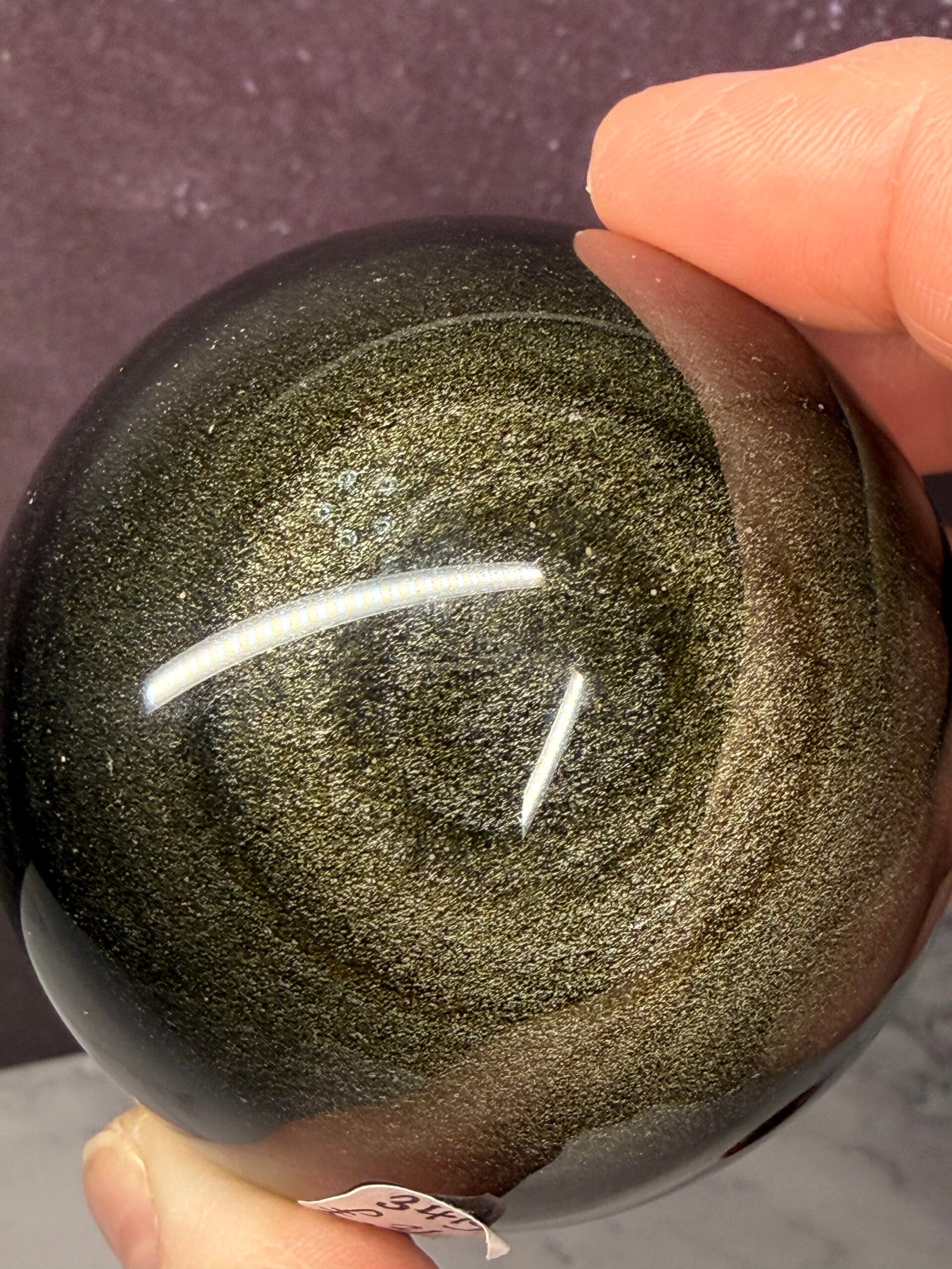 Golden Obsidian Sphere - Image 6