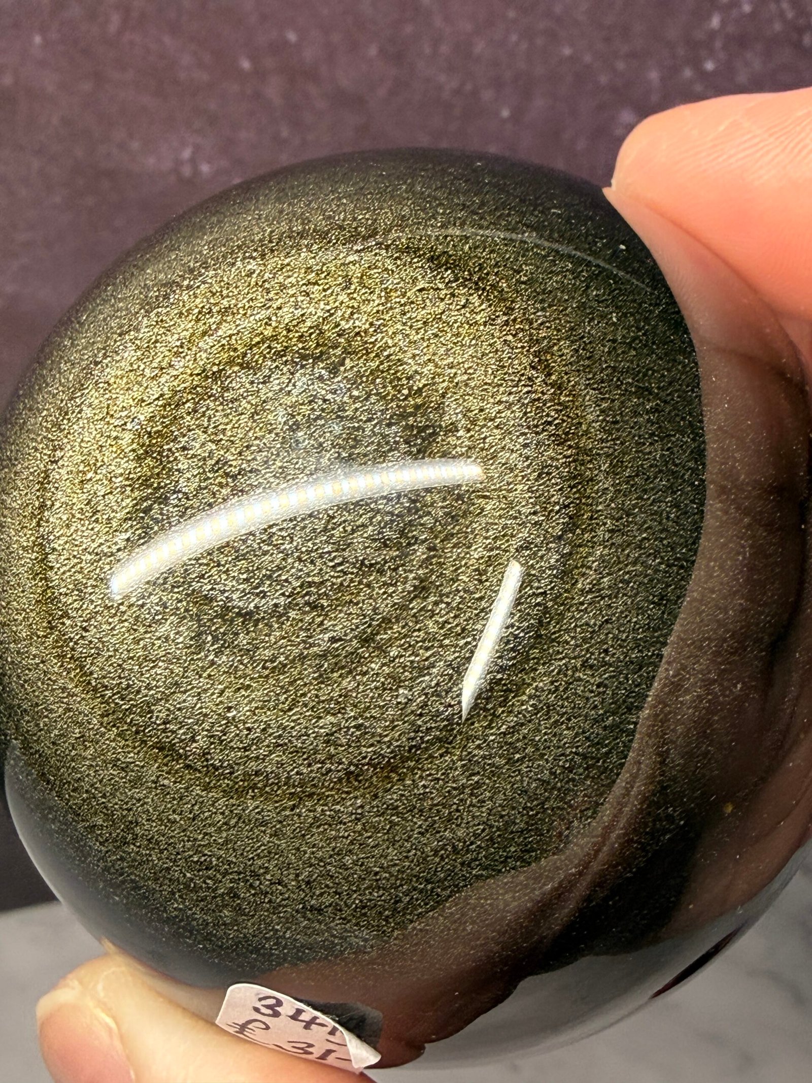 Golden Obsidian Sphere - Image 7