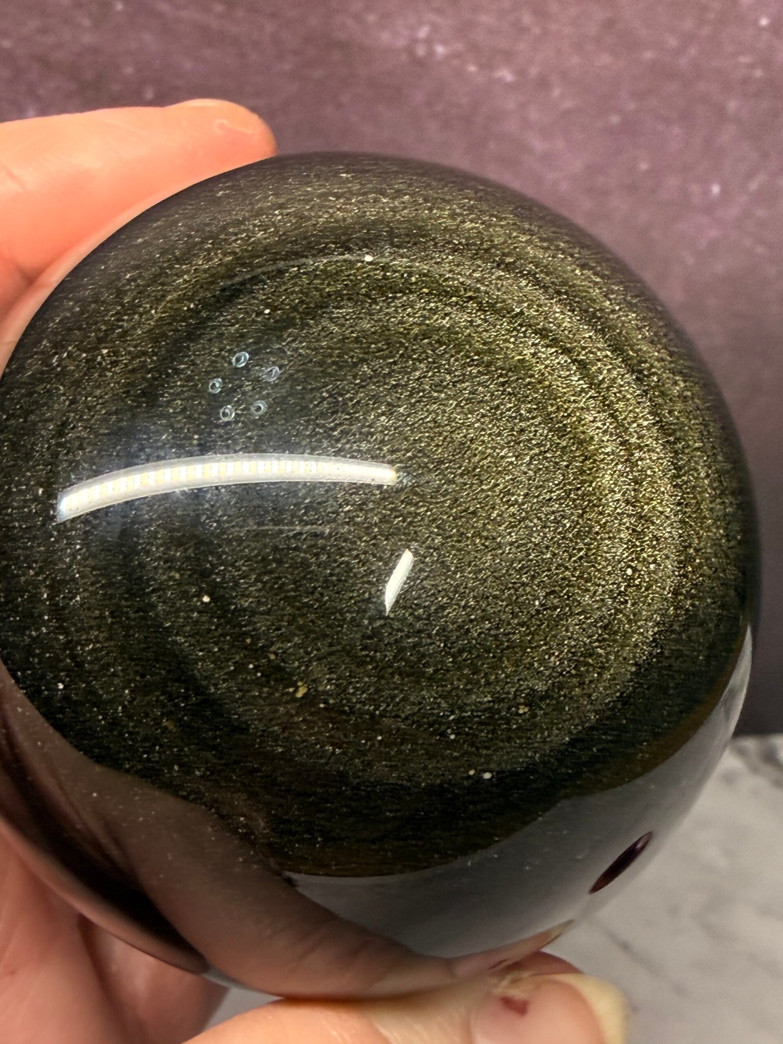 Golden Obsidian Sphere - Image 9