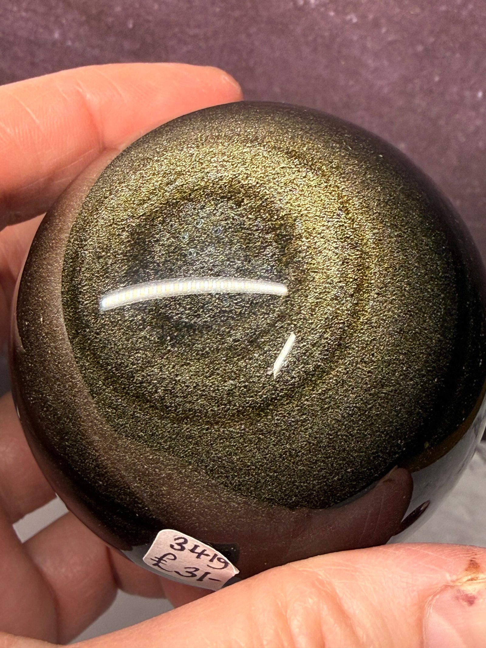Golden Obsidian Sphere - Image 10