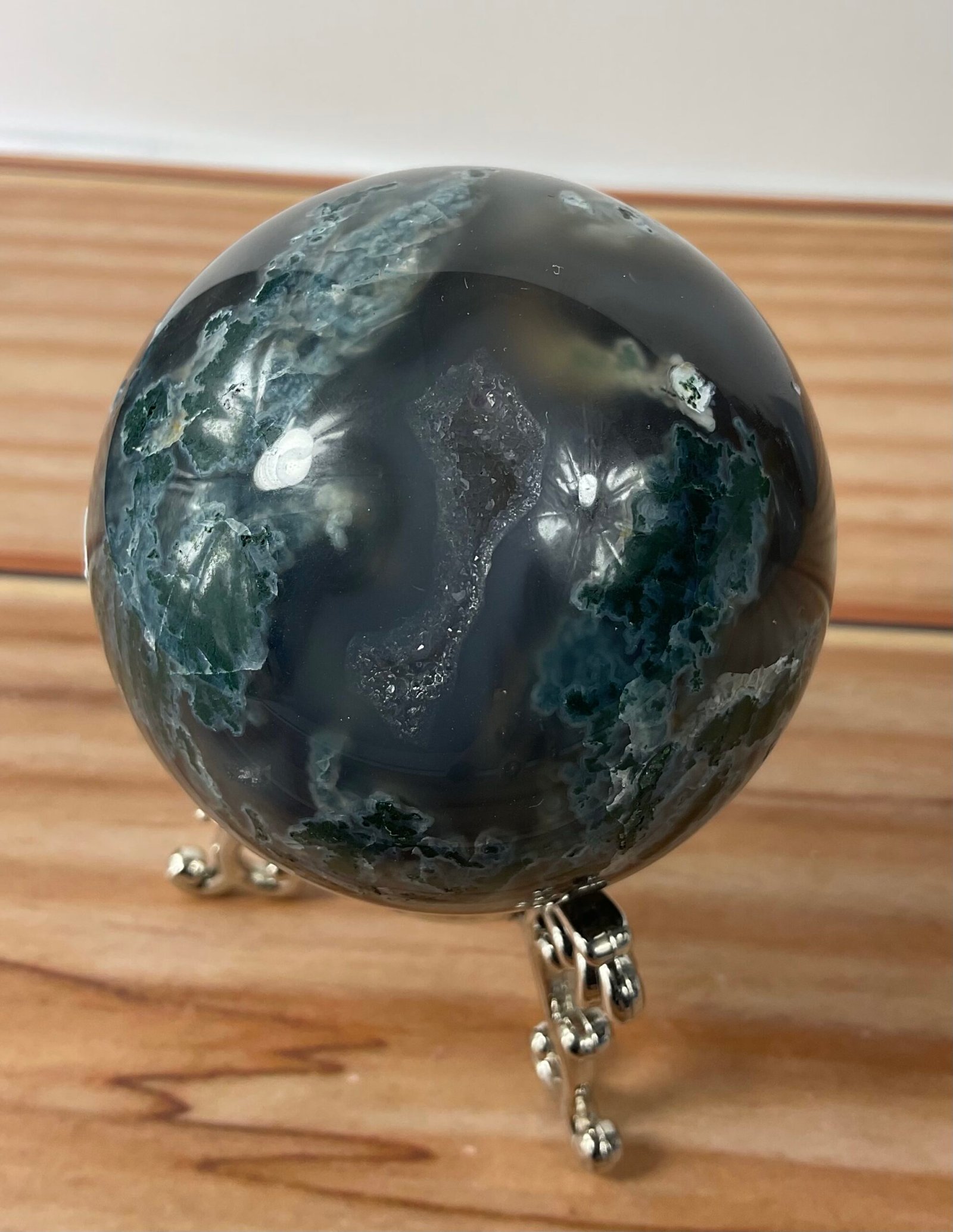 Moss Agate Sphere - Image 2