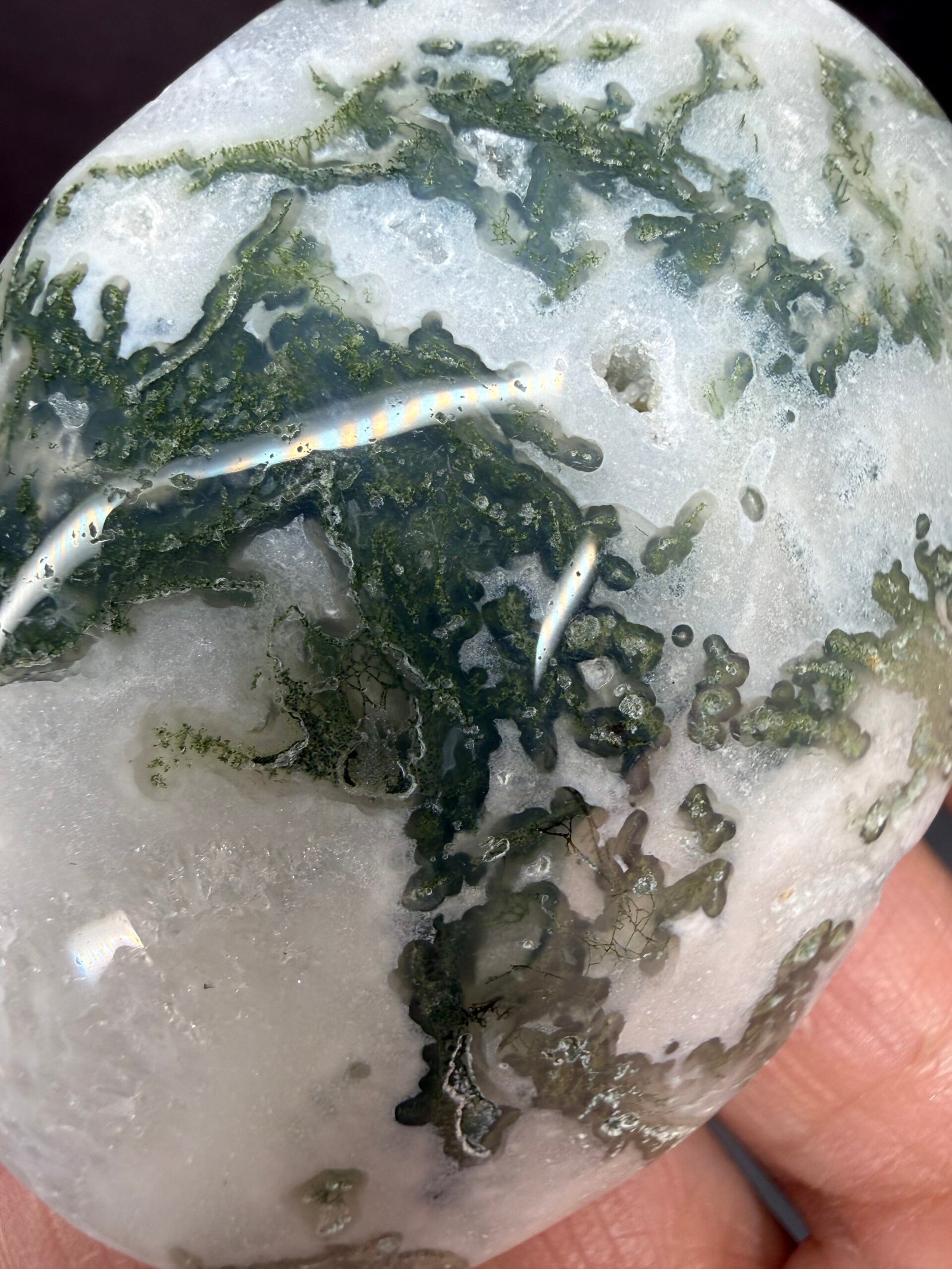 Moss Agate Palm Stone - Image 5