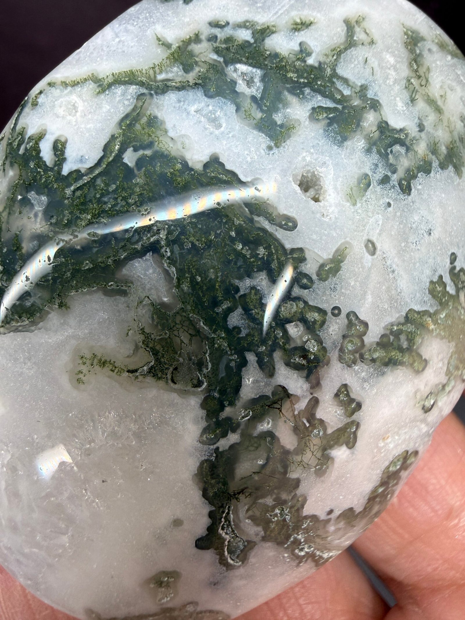 Moss Agate Palm Stone - Image 6
