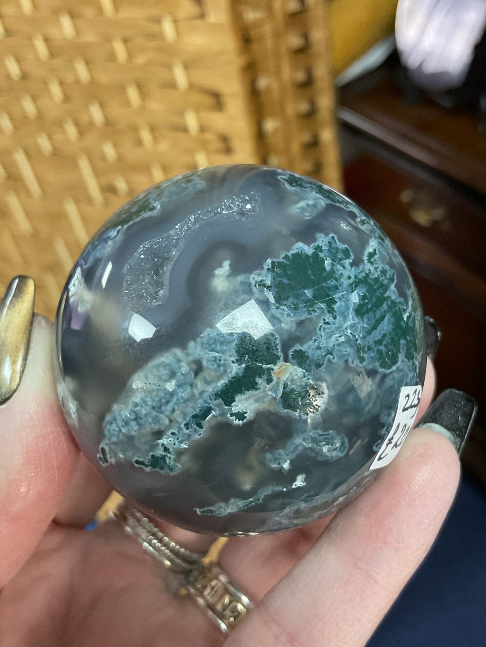 Moss Agate Sphere - Image 6