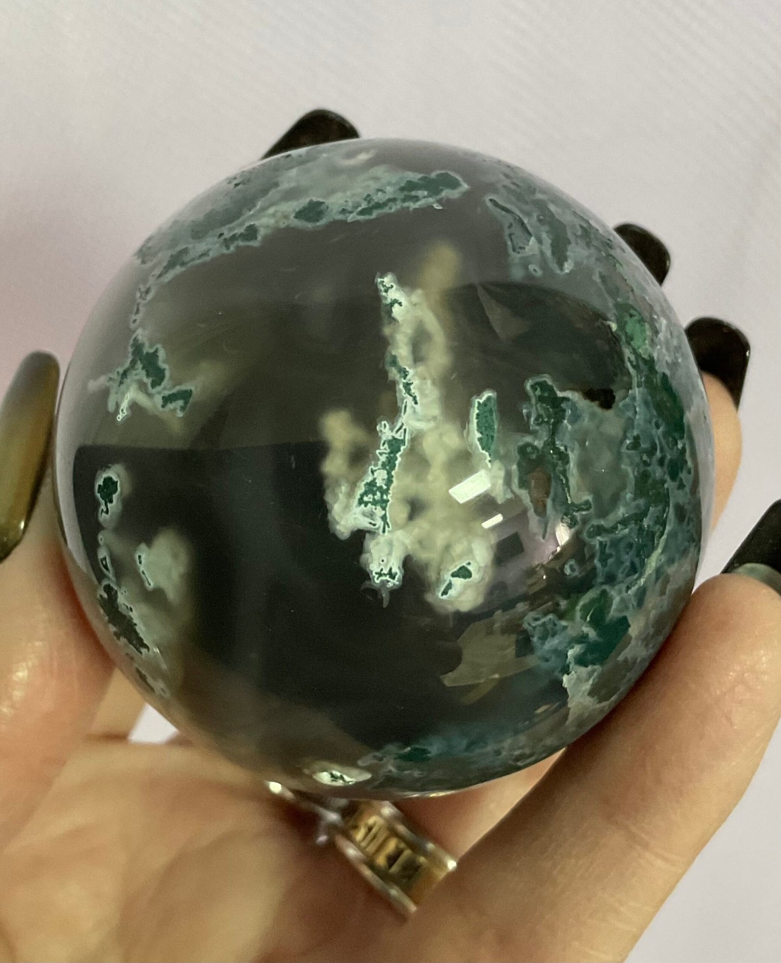Moss Agate Sphere