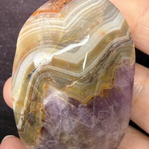 Amethyst & Agate Palm Stone