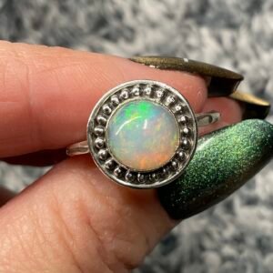 Sterling Silver Ethiopian Welo Opal Ring