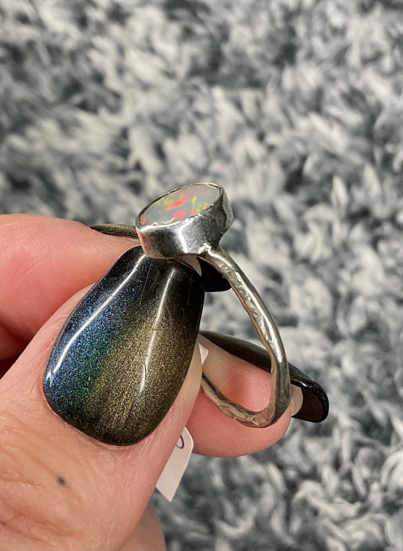 Sterling Silver Ethiopian Welo Opal Ring - Image 4