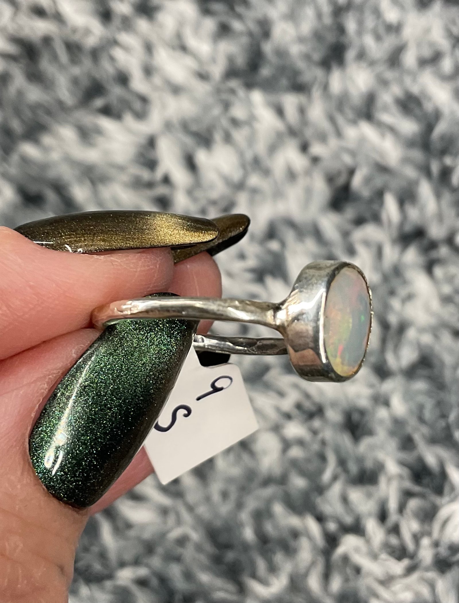 Sterling Silver Ethiopian Welo Opal Ring - Image 5