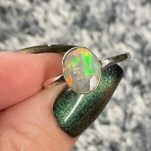 Sterling Silver Ethiopian Welo Opal Ring