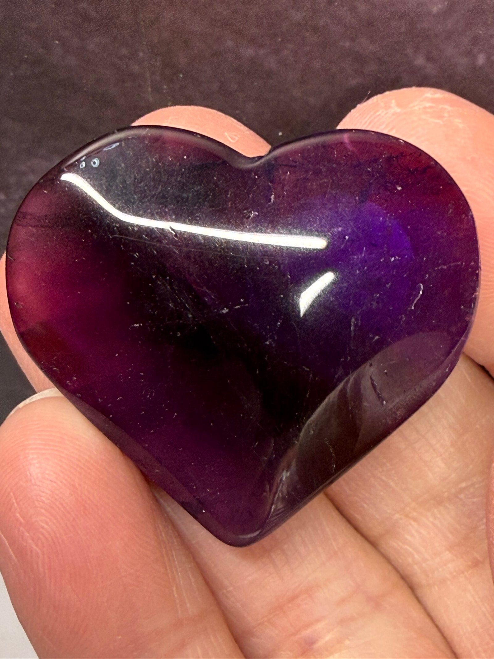 Amethyst Small Heart - Image 2