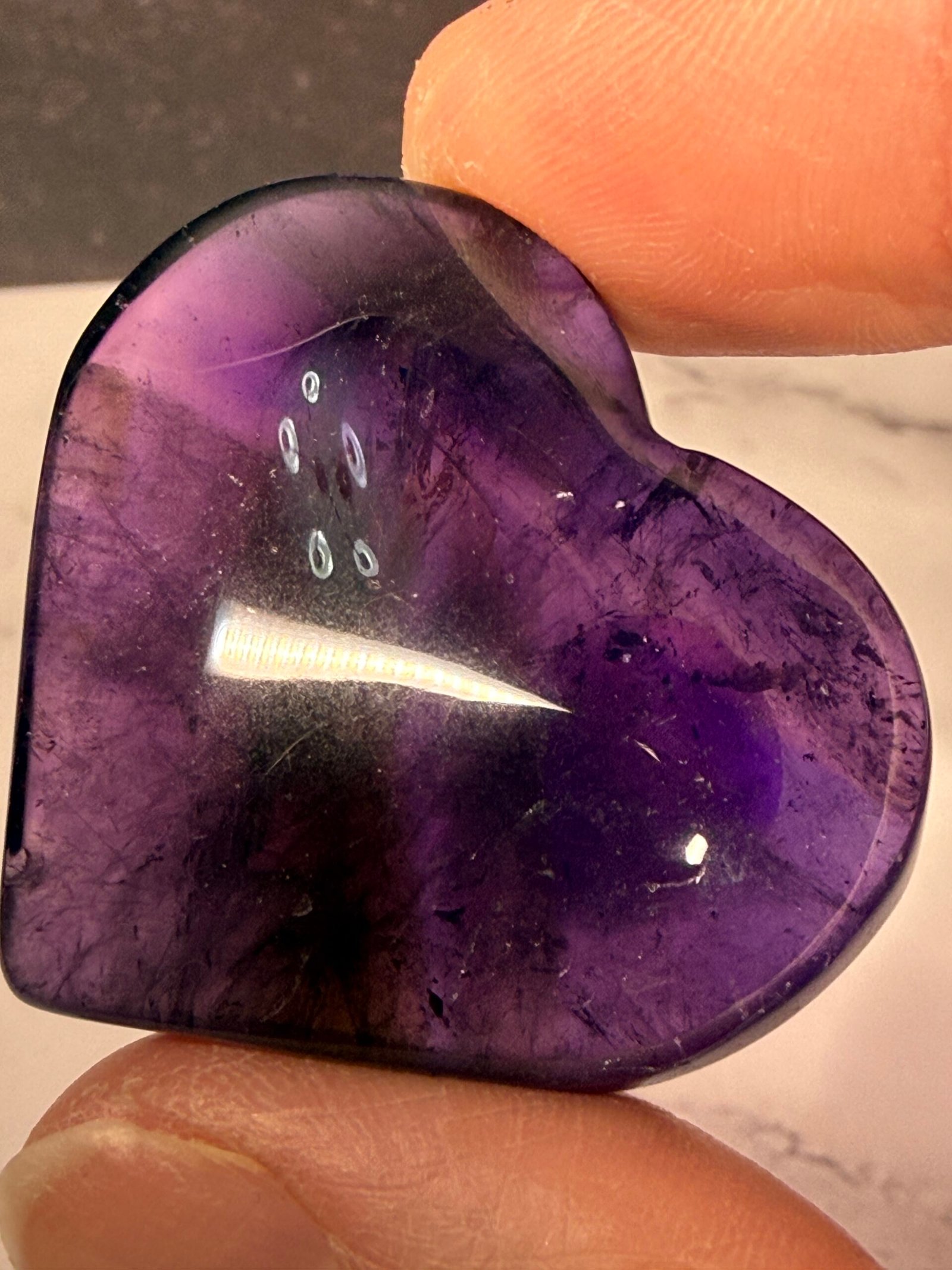 Amethyst Small Heart