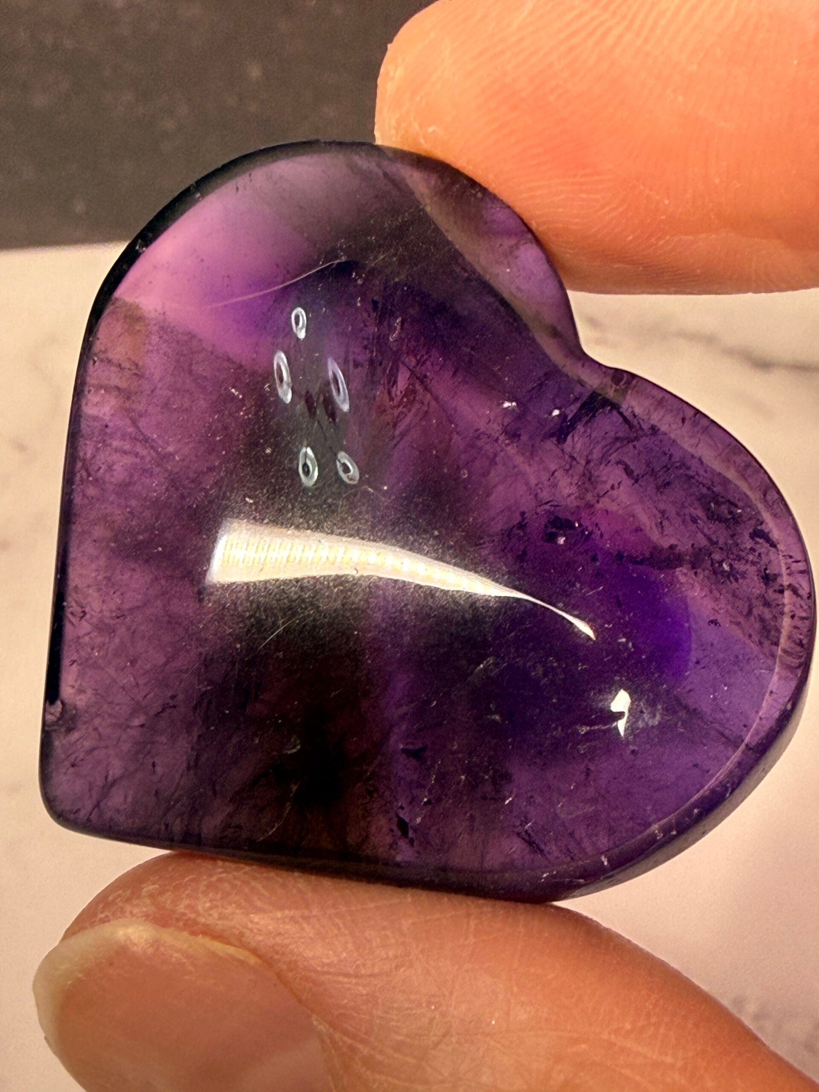 Amethyst Small Heart - Image 4
