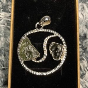 Moldavite Sterling Silver Pendant