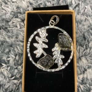 Moldavite Sterling Silver Pendant
