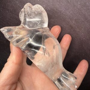 Clear Quartz Walrus Carving