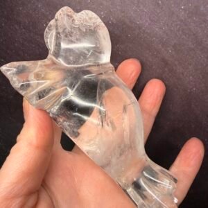 Clear Quartz Walrus Carving