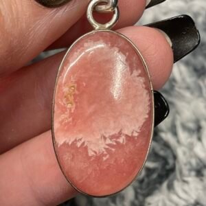 Sterling Silver Rhodochrosite Pendant