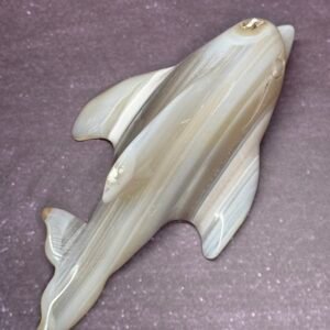 Agate Dolphin Carving