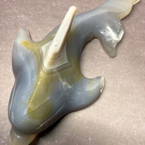Agate Dolphin Carving