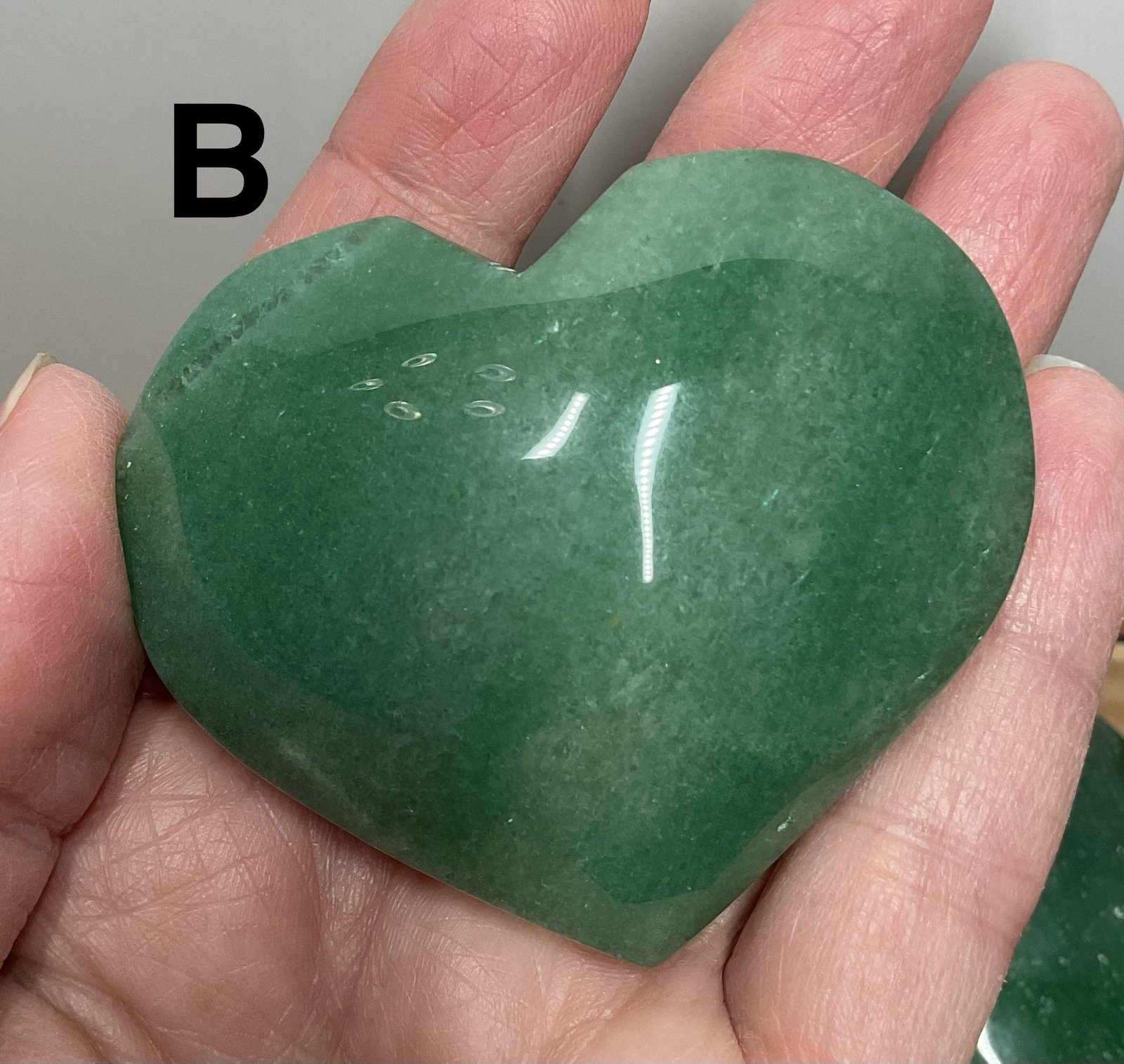 Green Aventurine Heart Palm Stone - Image 6