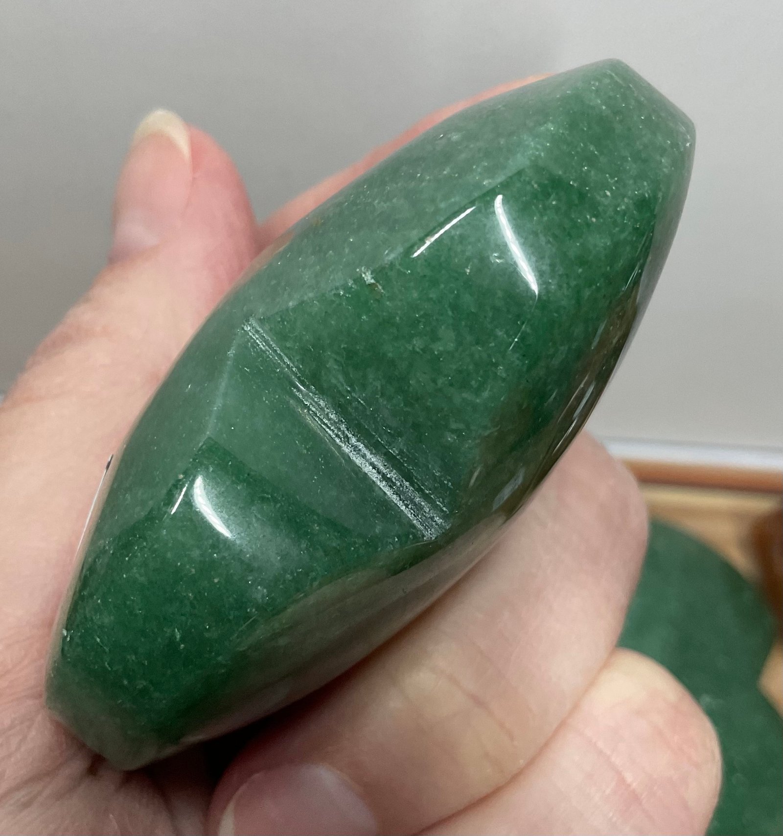 Green Aventurine Heart Palm Stone - Image 11