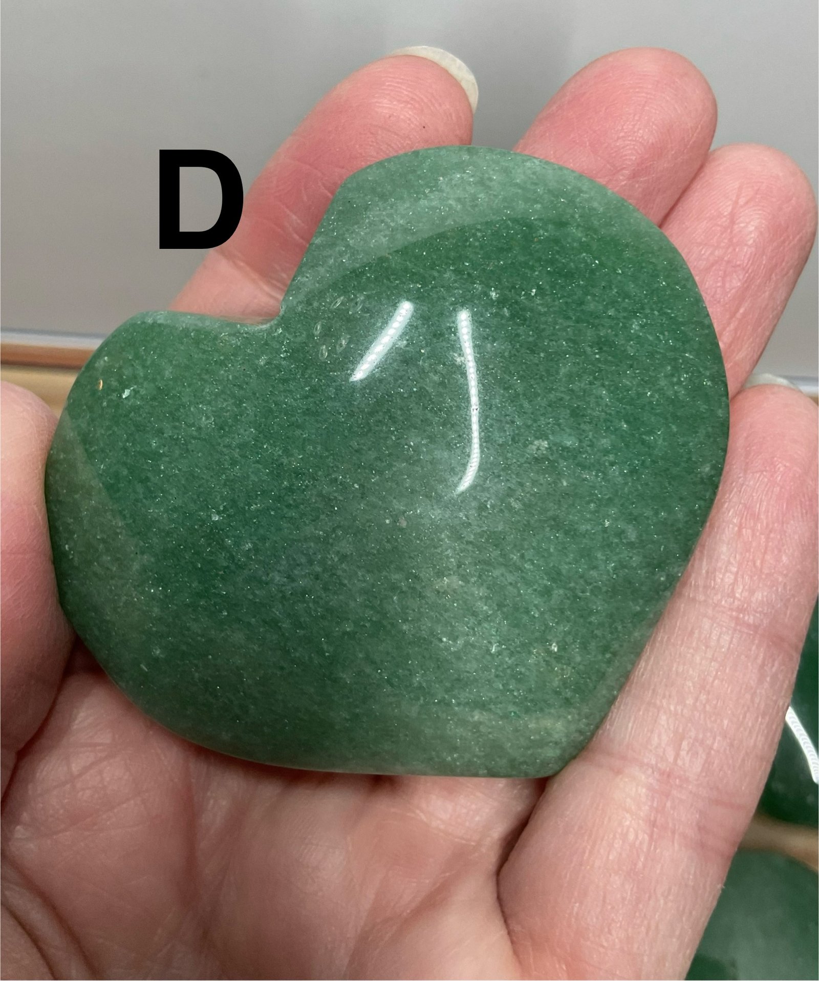 Green Aventurine Heart Palm Stone - Image 12