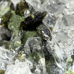 Epidote with Quartz Specimen