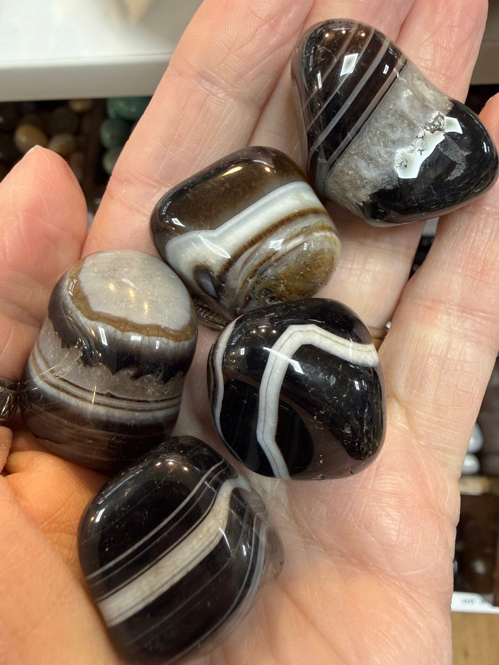 Black Agate Tumble Stone