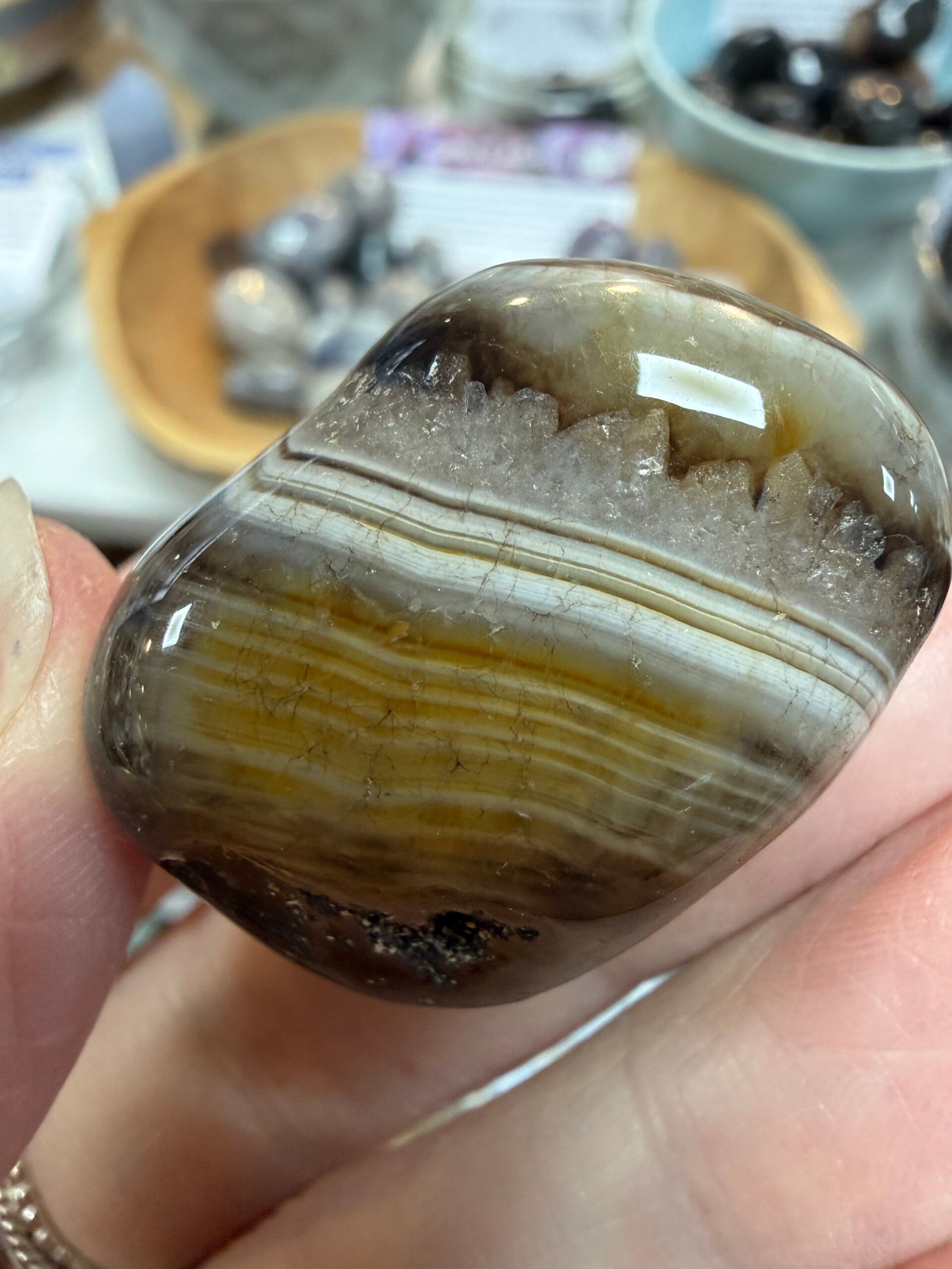 Black Agate Tumble Stone - Image 4