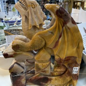 Large Mookaite Jasper Dragon Carving