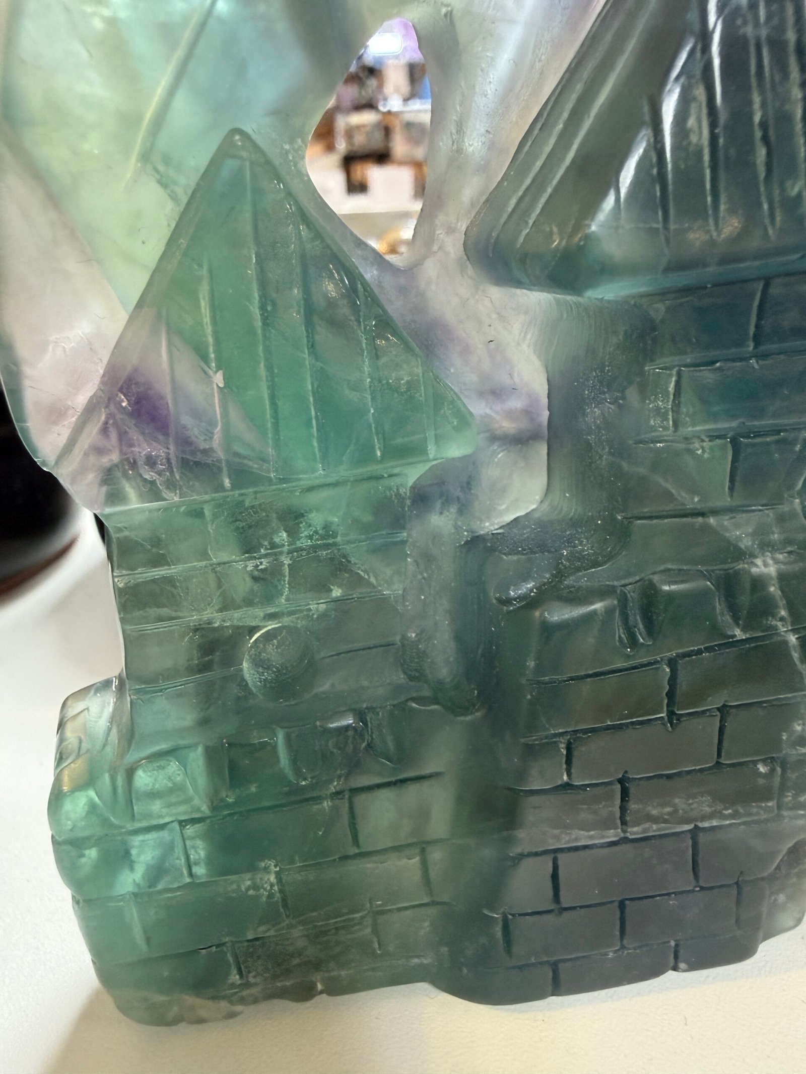 Large Fluorite Dragon Carving - Image 3