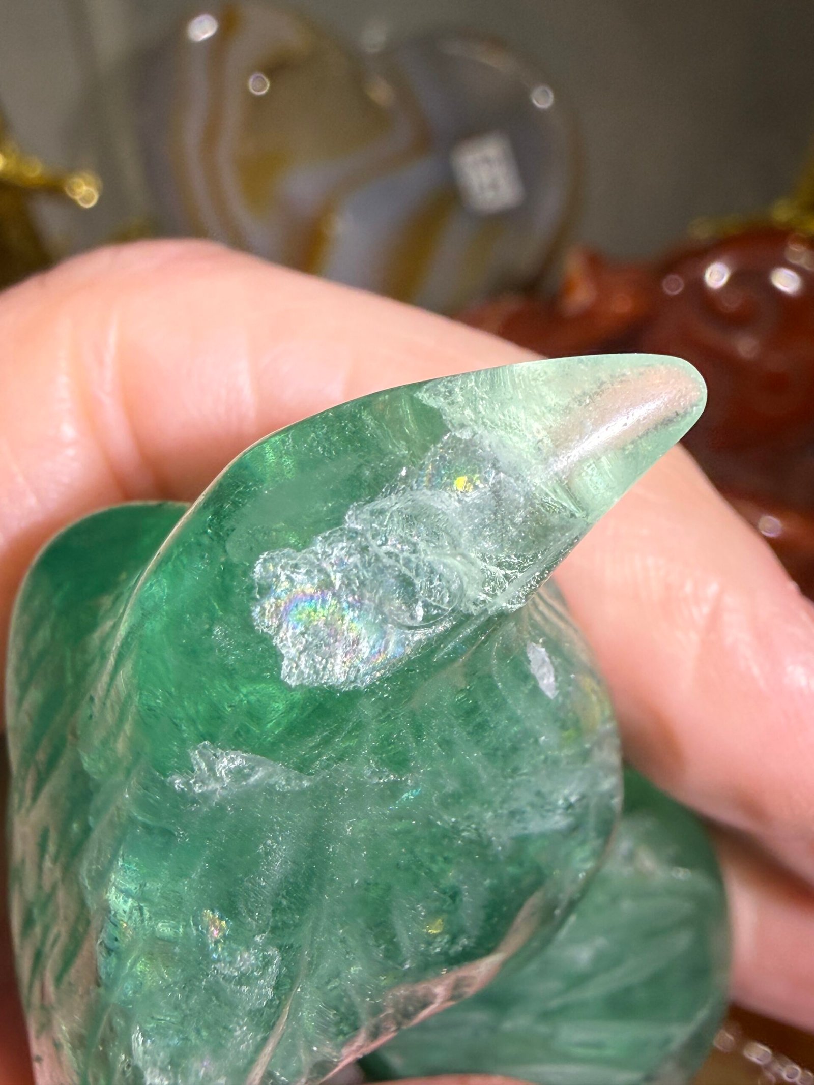 Green Fluorite Bird Carving - Image 4