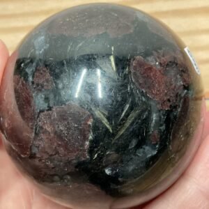 Garnet in Astrophyllite Sphere
