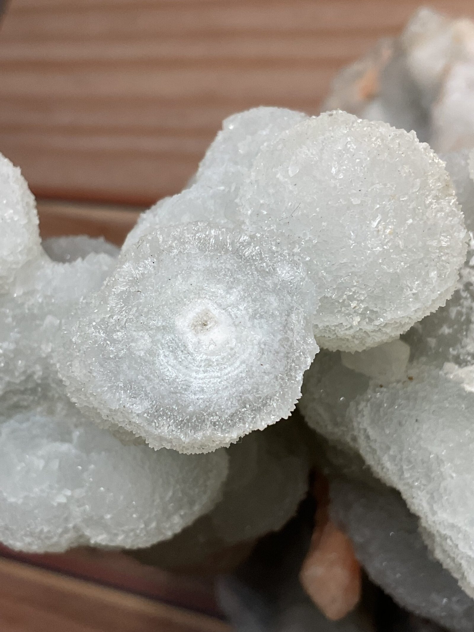 Large Chalcedony Stalactite Cluster with Peach Stilbite - Image 19