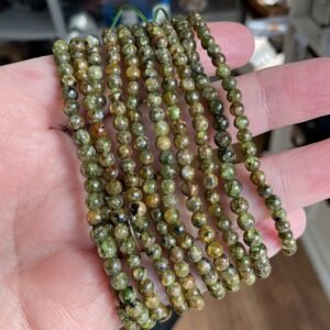 Peridot Bead Bracelet 4.5mm
