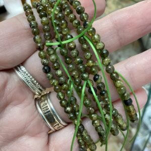 Peridot Bead Bracelet 3.5mm