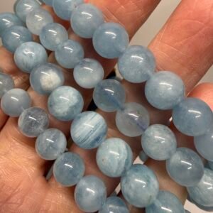 Aquamarine Bead Bracelet