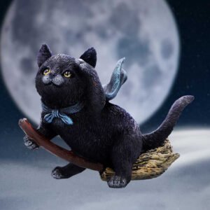 Familiar Flight Black Cat Ornament