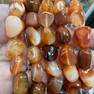 Carnelian Tumble Stone Bracelet