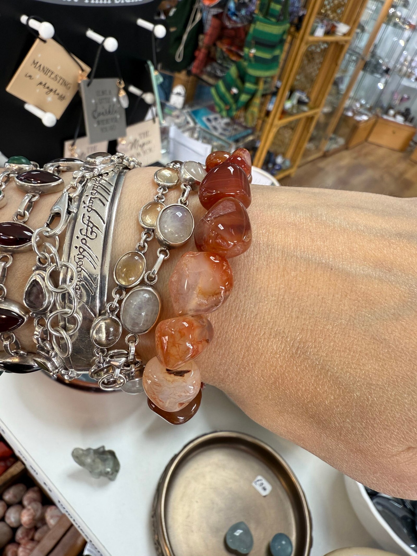 Carnelian Tumble Stone Bracelet - Image 4
