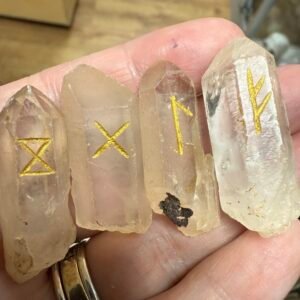Runes- Natural Quartz Point Runes
