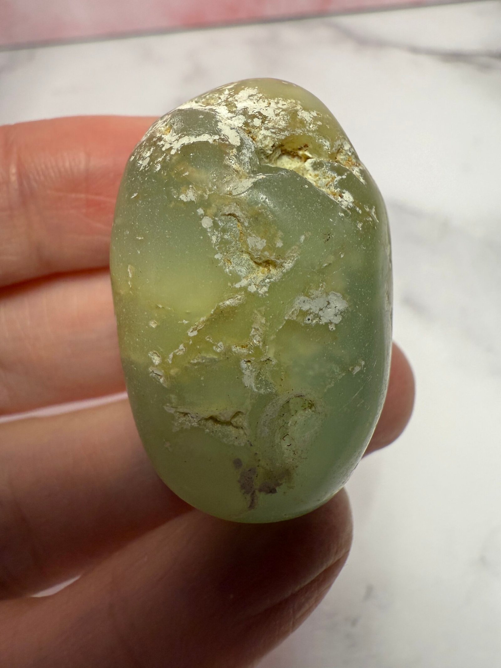 Large Indonesian Chrysoprase Tumble Stone - Image 3