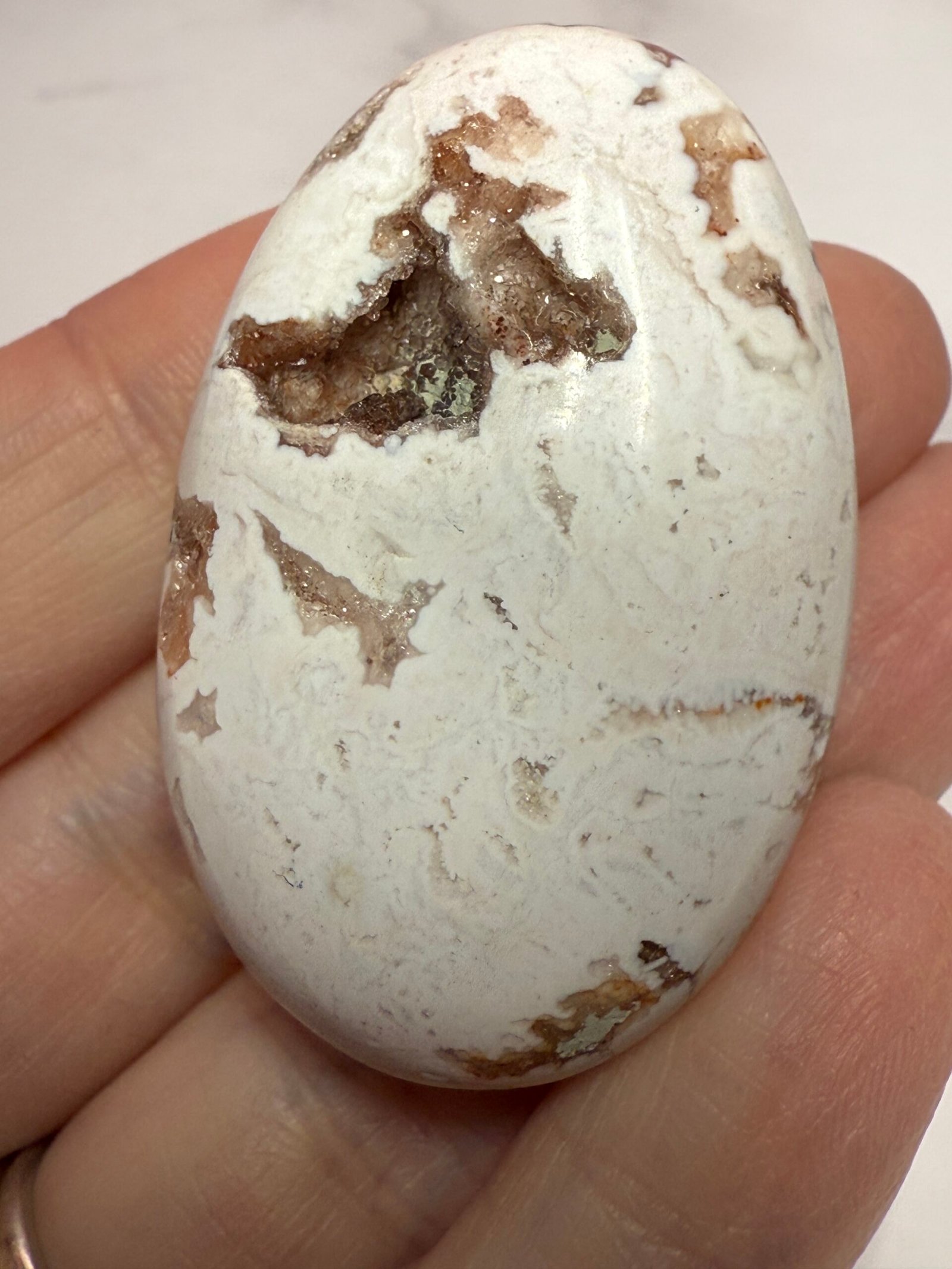 Extra Large Indonesian Pink Carnelian Tumble Stone - Image 3