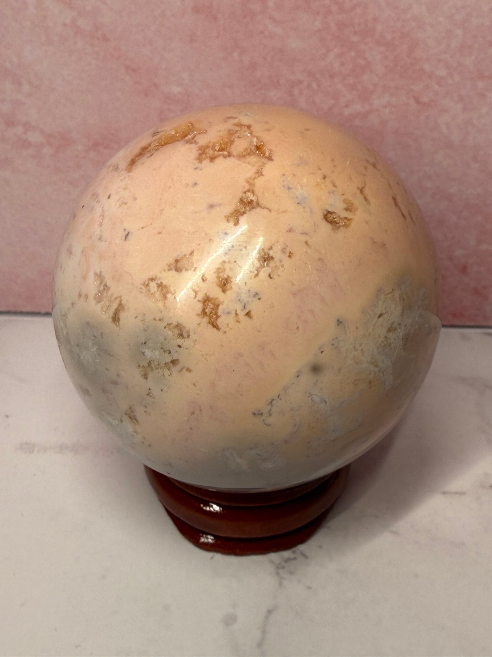 Pink Carnelian Sphere - Image 3