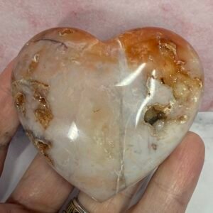 Pink Carnelian Heart