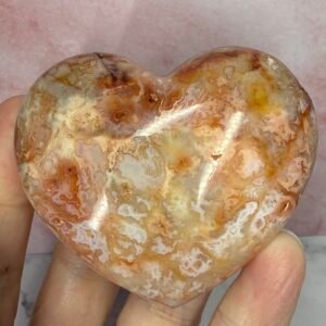 Pink Carnelian Heart