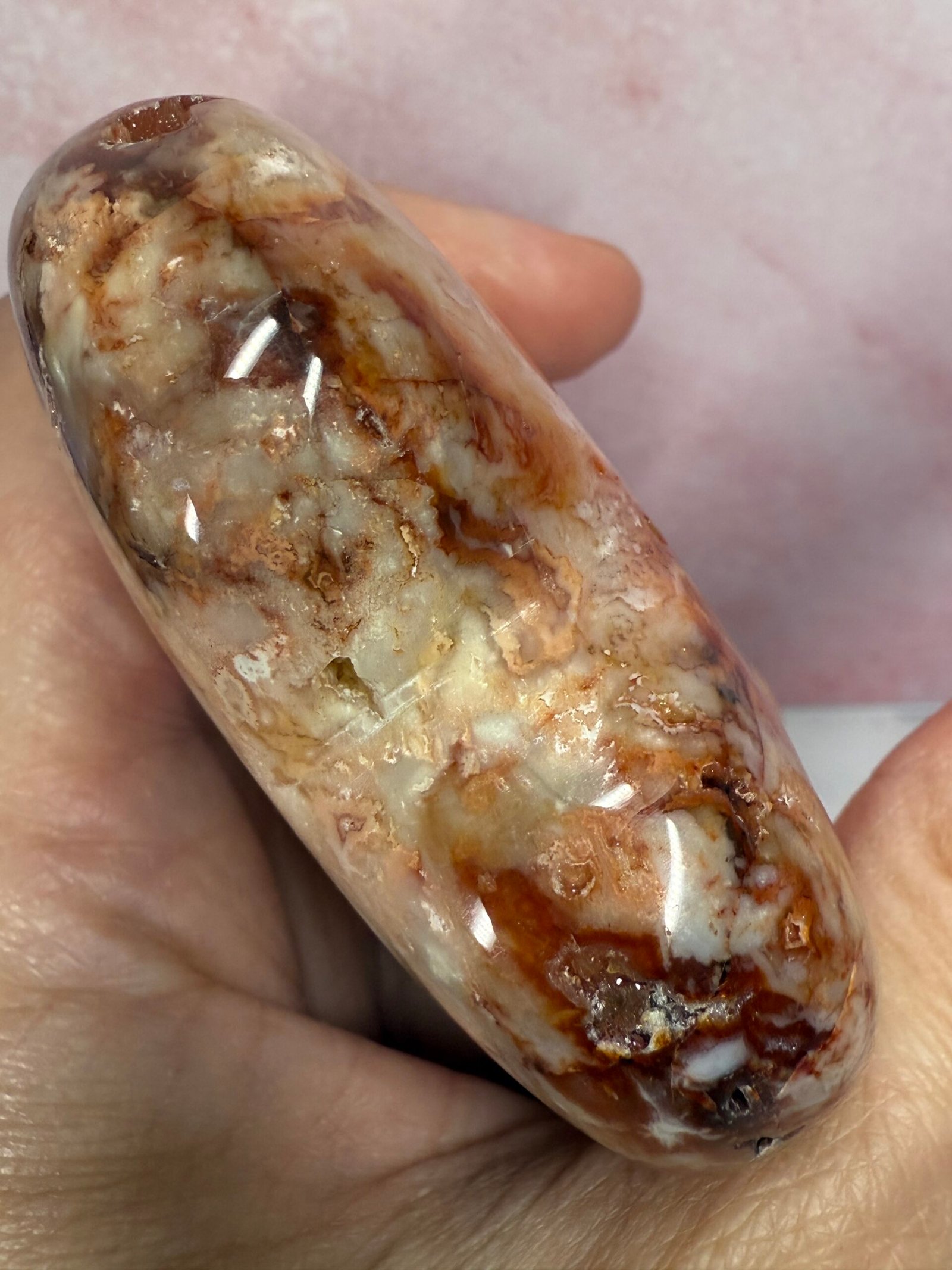 Pink Carnelian Heart - Image 4